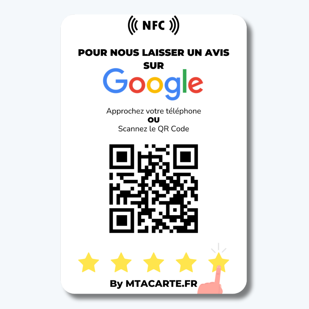 Carte avis GOOGLE